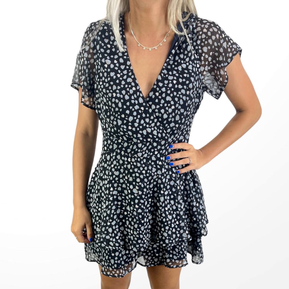 Altar'd State Black and White Polka Dot Romper